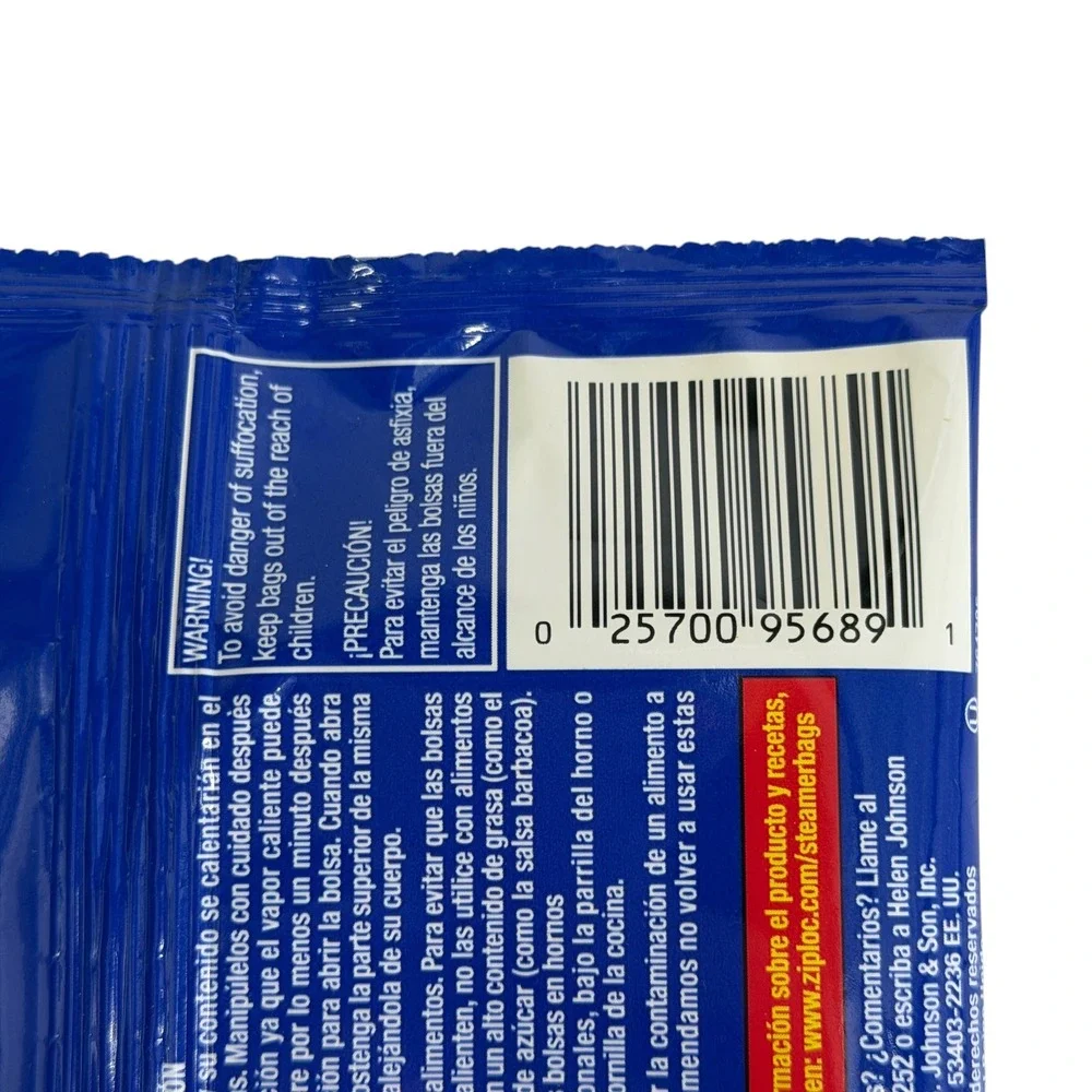 Ziploc Zip N Steam Cooking Bags NEW 10 Count Microwave Safe BPA Free Food Prep
